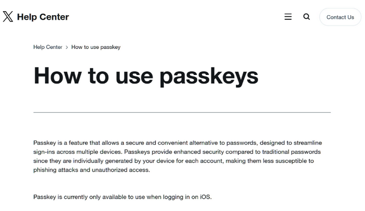 济源苹果维修店铺分享iOS用户如何通过通行密钥(Passkey)登录 
