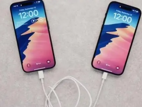 济源苹果15维修店分享iPhone15可以给安卓充电吗